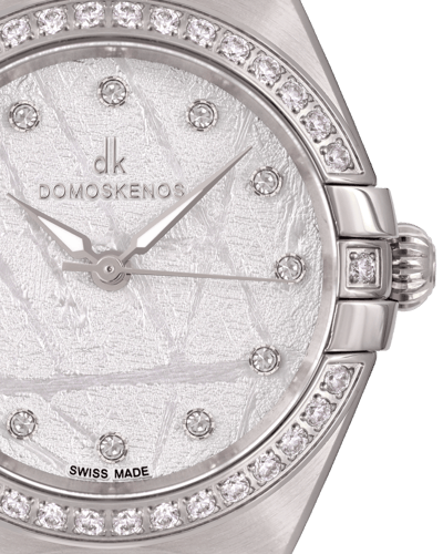 ساعة نسائية ماركة دي كي صناعة سويسرية فضي مينا ابي...