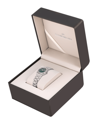 ساعة نسائية ماركة دايموندهيل فضي مينا اخضر DHSSGR8...