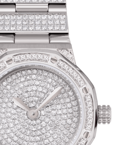 ساعة الماس نسائية ماركة جي اف فيرري فضي GFSS820LD