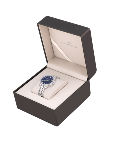 ساعة رجالية ماركة دايموند هيل فضي مينا ازرق موديل...