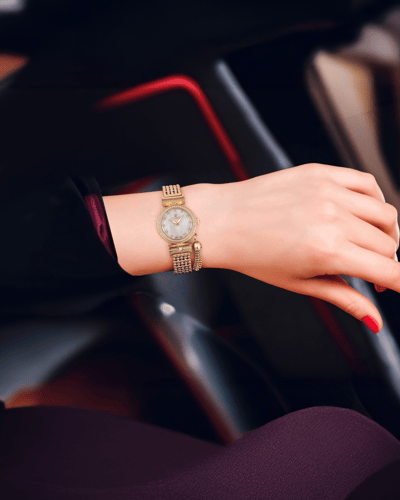 ساعة نسائية ماركة بنفيت ذهبي مينا صدفي موديل BNGPW...