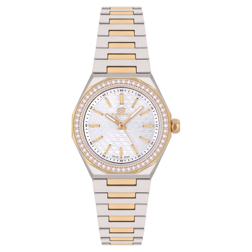 ساعة نسائية ماركة دايموند هيل ذهبي فضي موديل DHTGW...