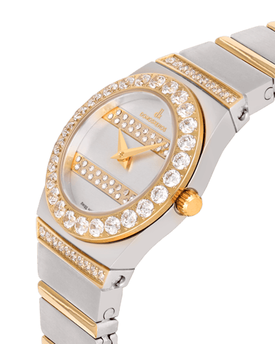 ساعة نسائية ماركة دي كي فضي ذهبي DKTTGP2352