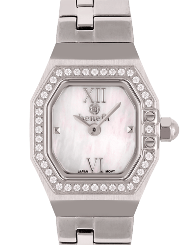 ساعة نسائية ماركة بنفيت فضي مينا صدفي موديل BNSSWH...