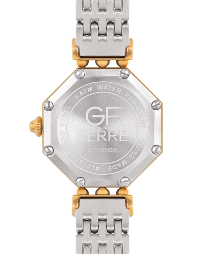 ساعة نسائية صناعة سويسرية ماركة جي اف فيرري فضي ذه...