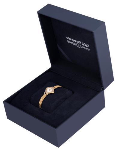 ساعة نسائية ماركة V19.69 ذهبي زركون مينا صدفي مودي...