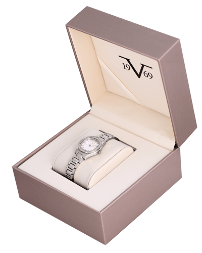 ساعة نسائية ماركة V19.69 فضي مينا فضي موديل VSSW25...