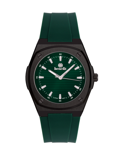 ساعة رجالية ماركة بنفيت اسود مينا اخضر موديل BNBKG...