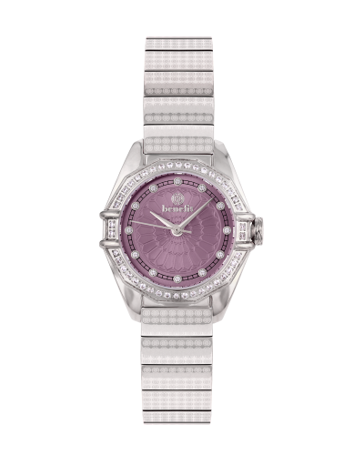 ساعة نسائية ماركة بنفيت فضي مينا بنفجسي موديل BNSS...