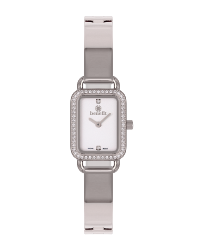ساعة نسائية ماركة بنفيت فضي مينا صدفي موديل BNSSWH...