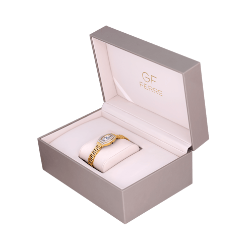 ساعة نسائية ماركة جي اف فيرري ذهبي GF170047L