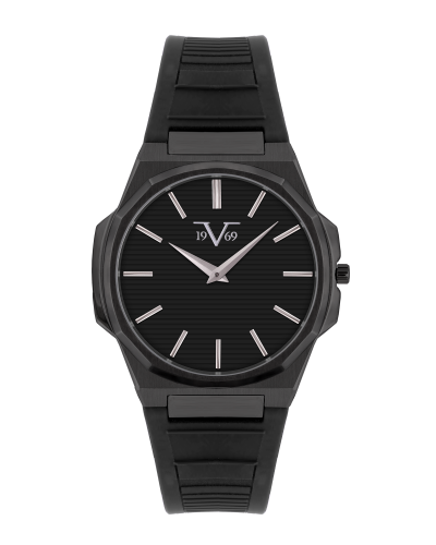 ساعة رجالية ماركة V19.69 ربر اسود ميناء اسود موديل...