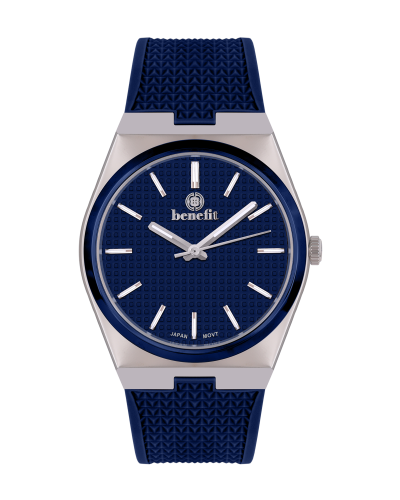 ساعة رجالية ماركة بنفيت فضي مينا ازرق موديل BNTTBL...