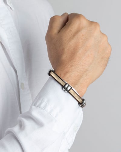 سوار رجالي من لوتس ستايل من الستانلس ستيل المقاوم...