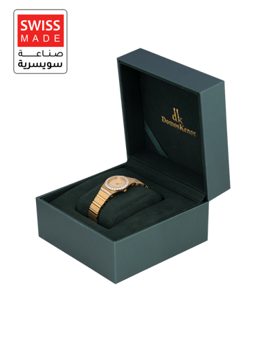 ساعة نسائية ماركة دي كي ذهبي DKGP2352