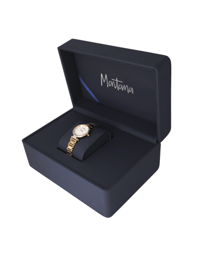 ساعة نسائية ماركة مونتانا ذهبي موديل CZ8123