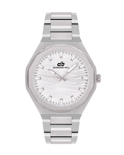 ساعة رجالية ماركة دايموند هيل فضي موديل DHSSSIL430...