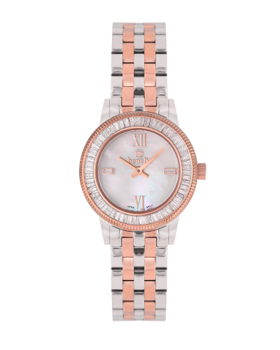 ساعة نسائية ماركة بنفيت فضي روز مينا صدفي موديل BN...