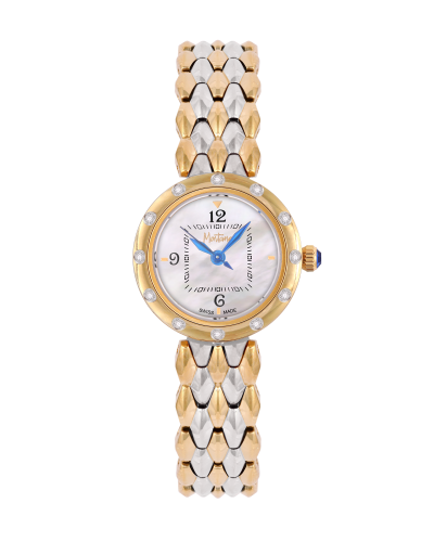 ساعة الماس مونتانا نسائية صناعة سويسرية فضي ذهبي م...
