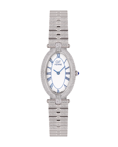 ساعة الماس نسائية ماركة جي اف فيرري فضي موديل GF17...