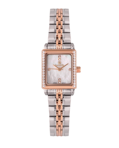 ساعة نسائية ماركة بنفيت فضي روز مينا صدفي موديل PN...