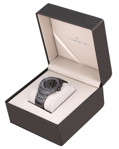 ساعة رجالية ماركة دايموند هيل اسود مينا اسود موديل...