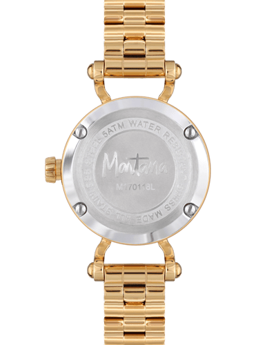 ساعة نسائية ماركة مونتانا ذهبي مينا اخضر M170118L