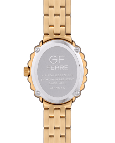 ساعة نسائية ماركة جي اف فيرري ذهبي مينا صدفي موديل...