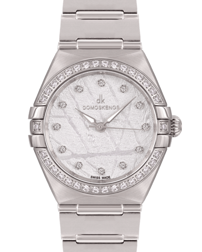 ساعة نسائية ماركة دي كي صناعة سويسرية فضي مينا ابي...
