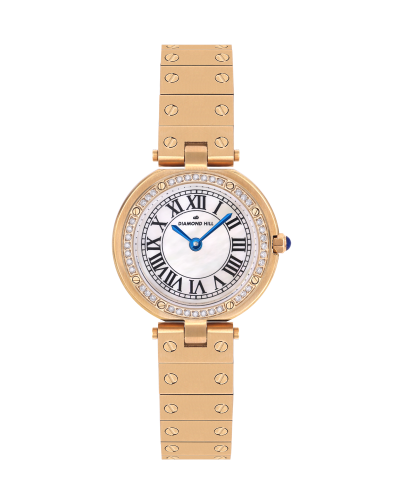 ساعة نسائية ماركة دايموند هيل لون ذهبي موديل DHGP8...