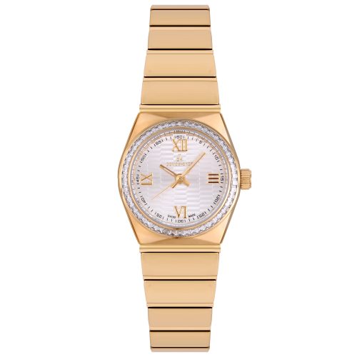 ساعة نسائية ماركة دي كي ذهبي DKGPW5010L