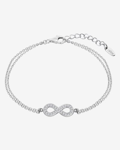 سوار إنفينيتي نسائي من الفضة من لوتس من الفضة LP18...