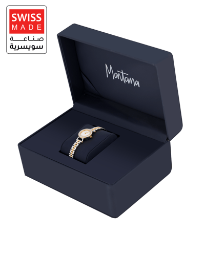 ساعة نسائية ماركة مونتانا فضي ذهبي M170118L