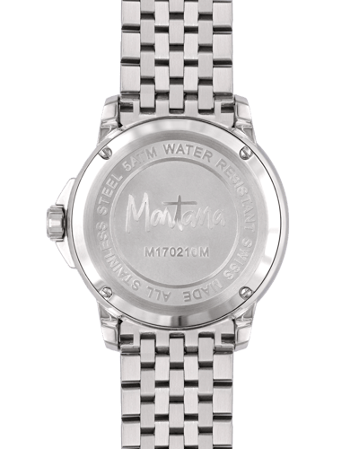 ساعة رجالية ماركة مونتانا مينا رمادي صناعة سويسرية...