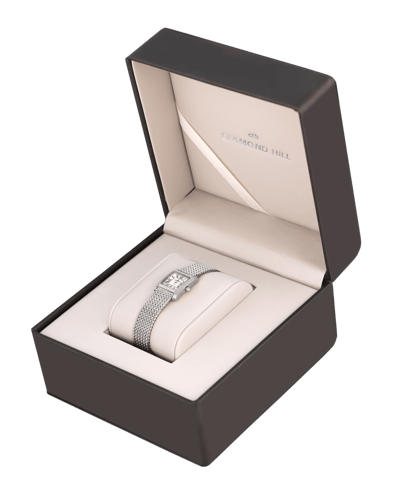 ساعة نسائية ماركة دايموند هيل موديل فضي مينا صدفي...