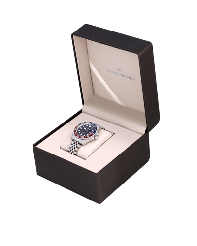 ساعة رجالية ماركة دايموند هيل فضي اطار بيبسي مينا...