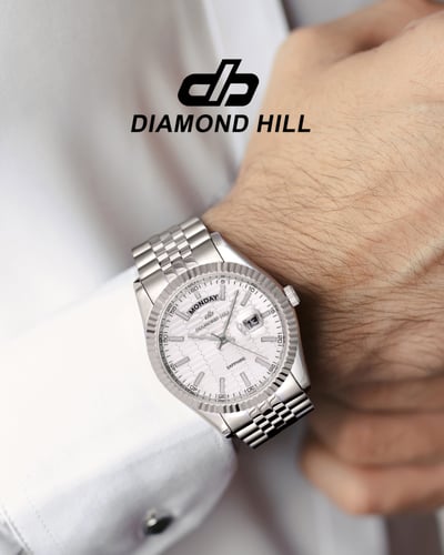 ساعة رجالية ماركة دايموند هيل DH-004SS