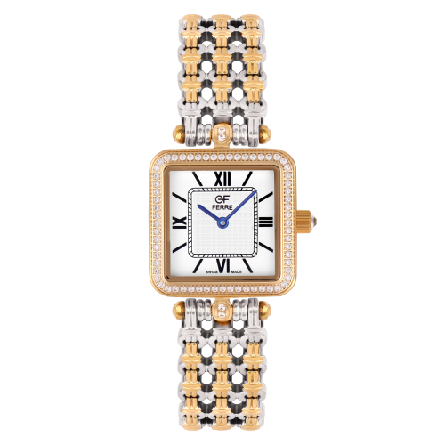جي اف فيرري نسائية ذهبي مع فضي موديل GFTTGP8069