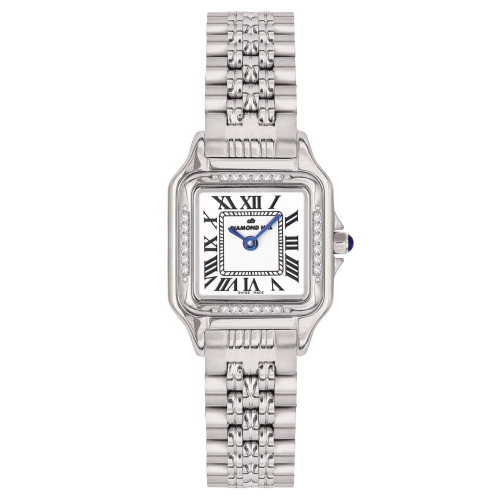 ساعة الماس نسائية ماركة دايموند هيل فضي موديل DHSS...