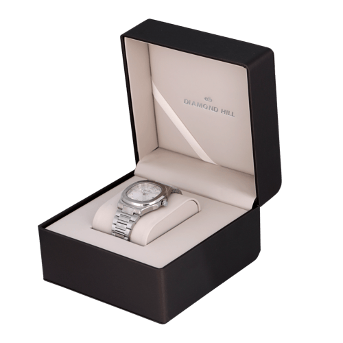 ساعة رجالية ماركة دايموند هيل فضي DHSSW2349