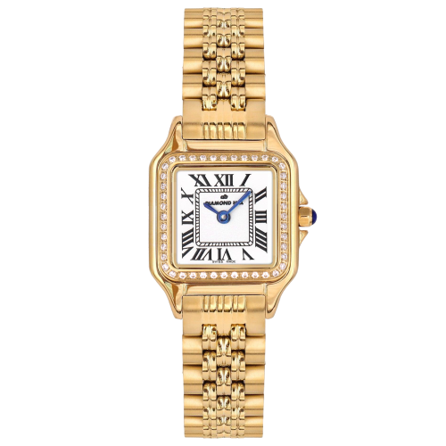 ساعة نسائية ماركة دايموند هيل ذهبي موديل DHGP8042