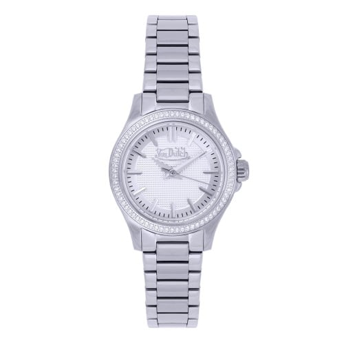 ساعة يد نسائية ماركة Von Dutch- موديل BJ7883L فضي