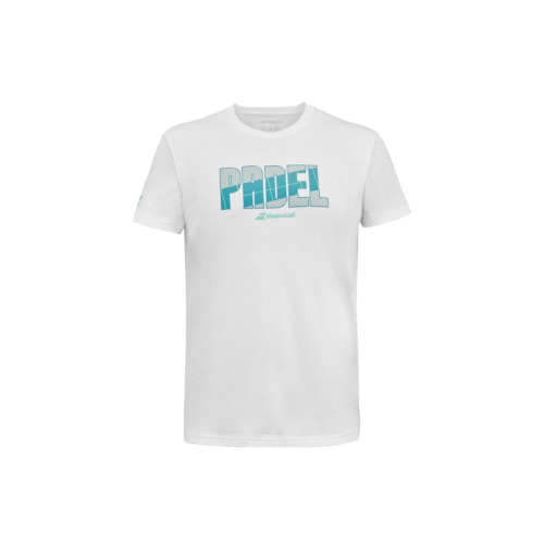 T-shirt BABOLAT PADEL COTTON WHITE