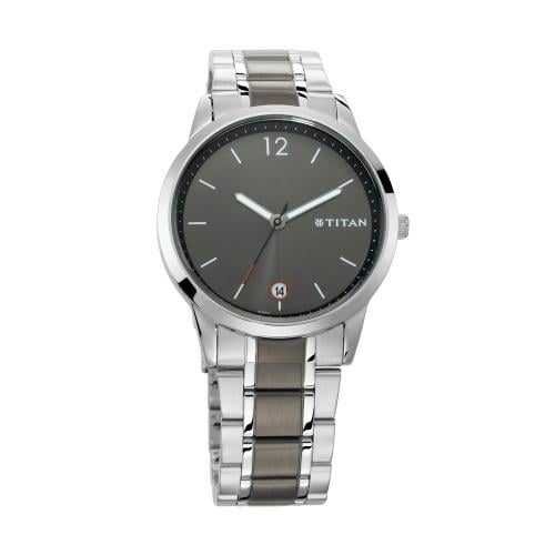 ساعة تيتان رجالي Titan Workwear 1806KM01 Two-Tone...