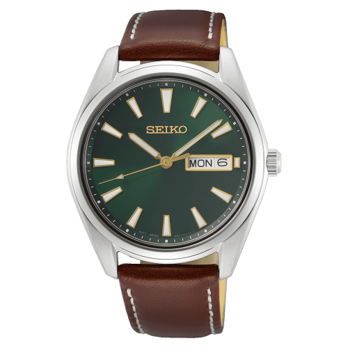 ساعة سيكو رجالي جلد Seiko Women's Analogue Quartz...