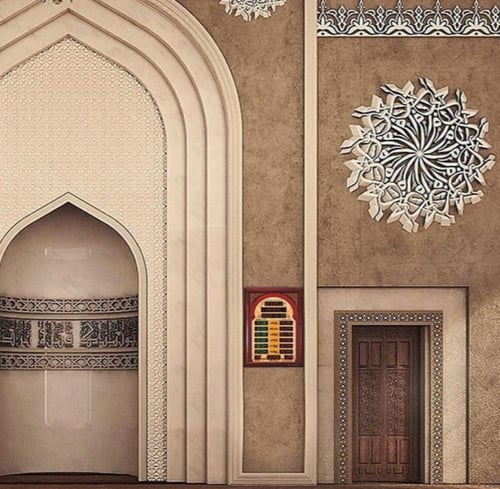 ساعة الحرمين جدارية للمساجد و الصالات HA-5522 مقاس...