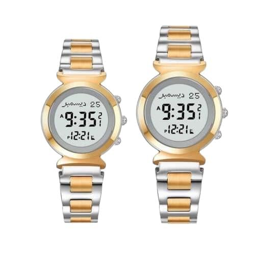 طقم ساعة الحرمين الأنيقة HA-6331 و HA-6332 رجالي -...