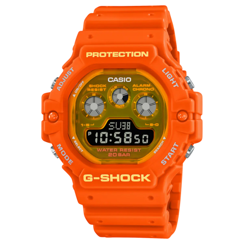 ساعة جي شوك كاسيو برتقالي DW-5900TS-4