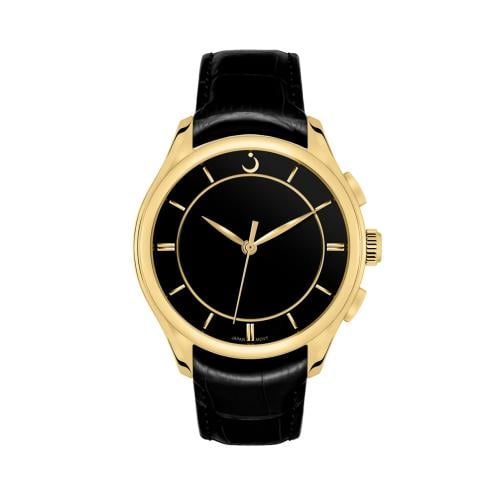 ساعة بريمير 360 ذهبي جلد