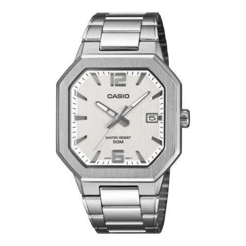 ساعة كاسيو رجالي فضي MTP-B195D-7AV